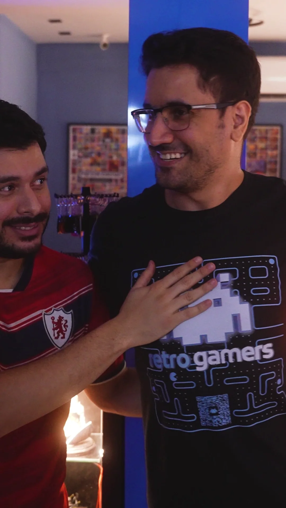Amigos reunidos na Retro Gamers