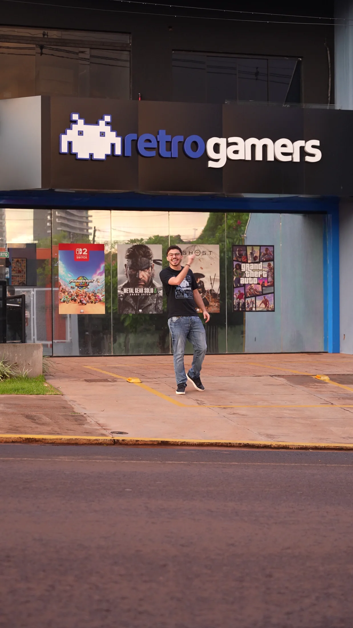 Fachada atual da Retro Gamers em Campo Grande